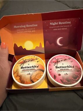 BetterAlt Under Eye Patches Duo - Turmeric (AM) & Rose Retinol (PM)
